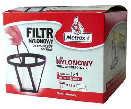 Akcesoria do ekspresów METROX  Filtr do kawy stały 1x4 Nylon